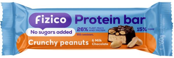 Fizico - Protein bar, crunchy peanuts & milk chocolate